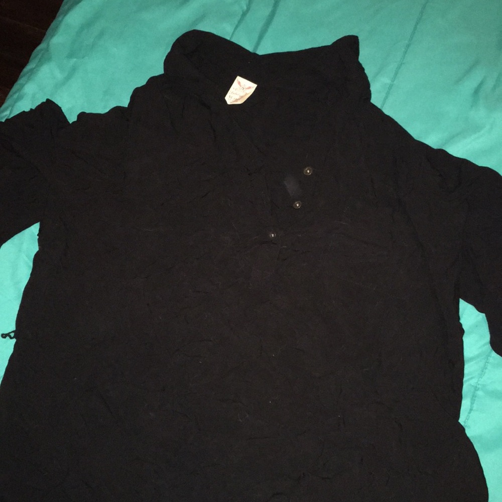 Black quarter sleeved shirt